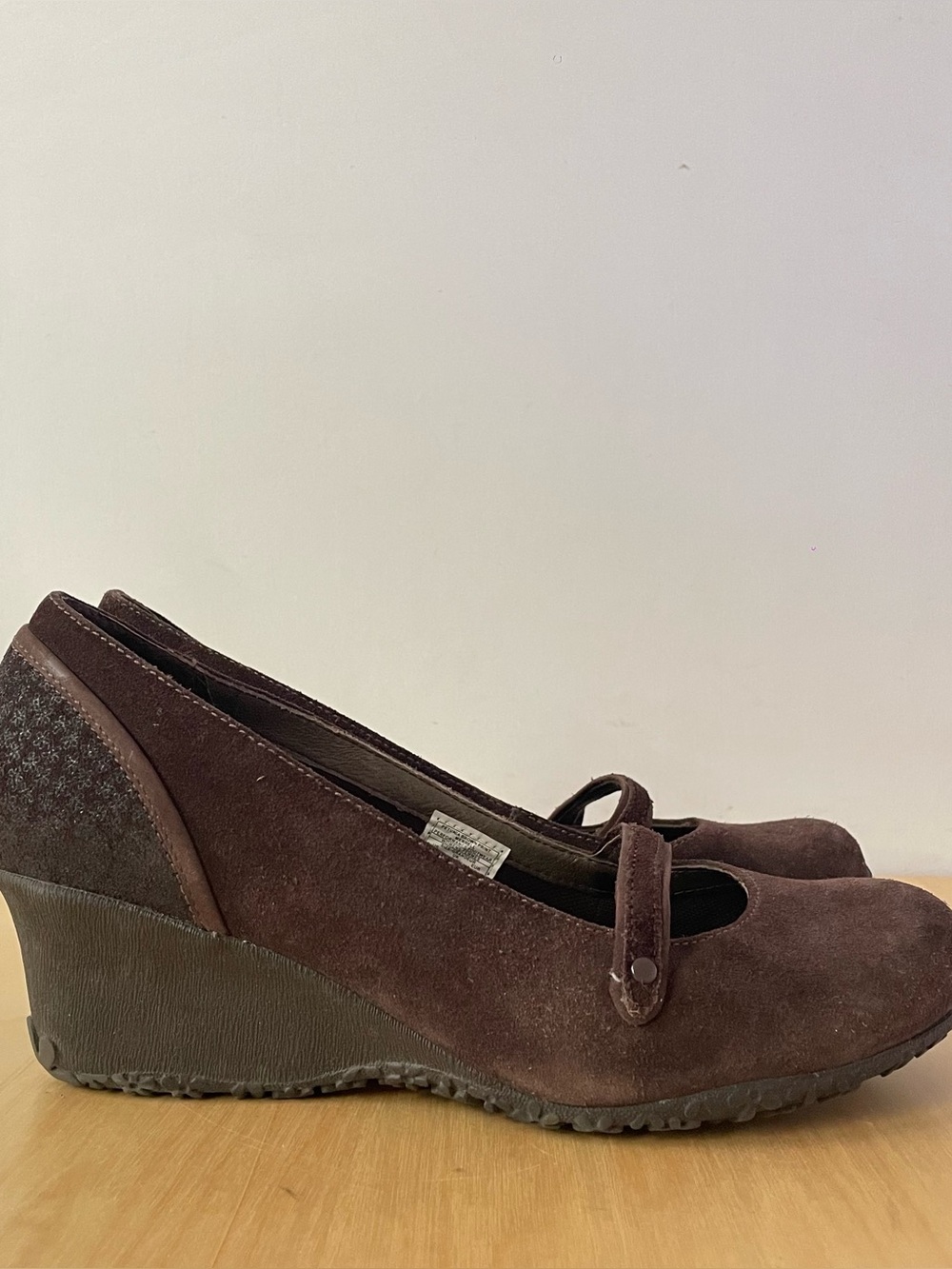 Merrell Petunia Suede Wedge Mary Janes Pumps | US 9